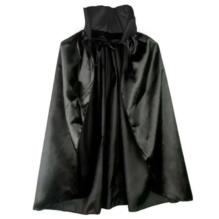 Siyah Renk Yakalı Halloween Pelerini 90 Cm Bx40