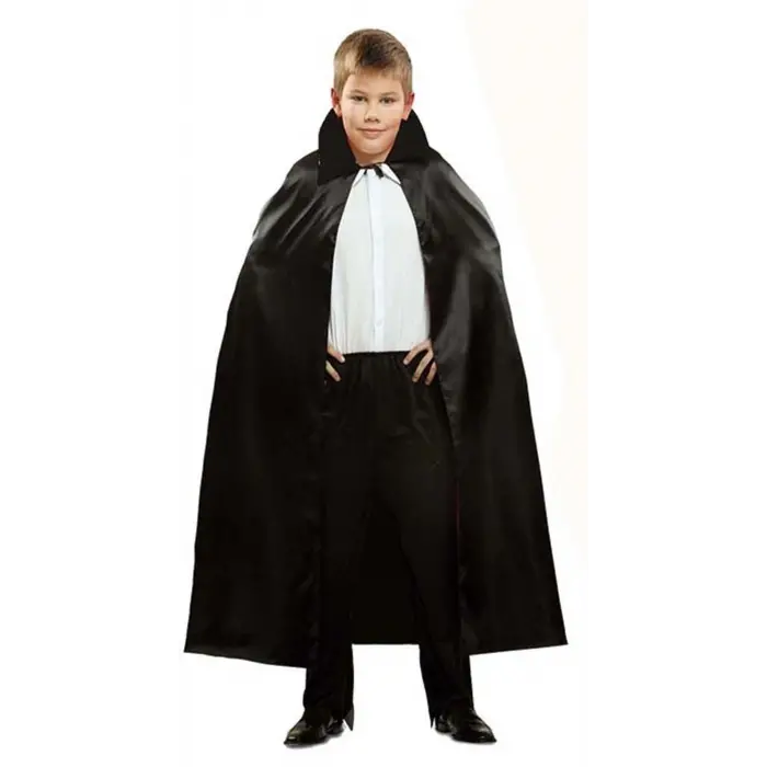 Siyah Renk Yakalı Halloween Pelerini 90 Cm Bx40
