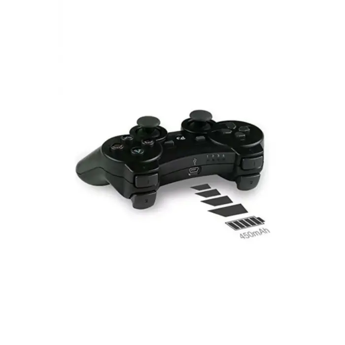 Siyah wireless joystick hızlı şarj özellikli Playstation 3 uyumlu 1 yıl garantili