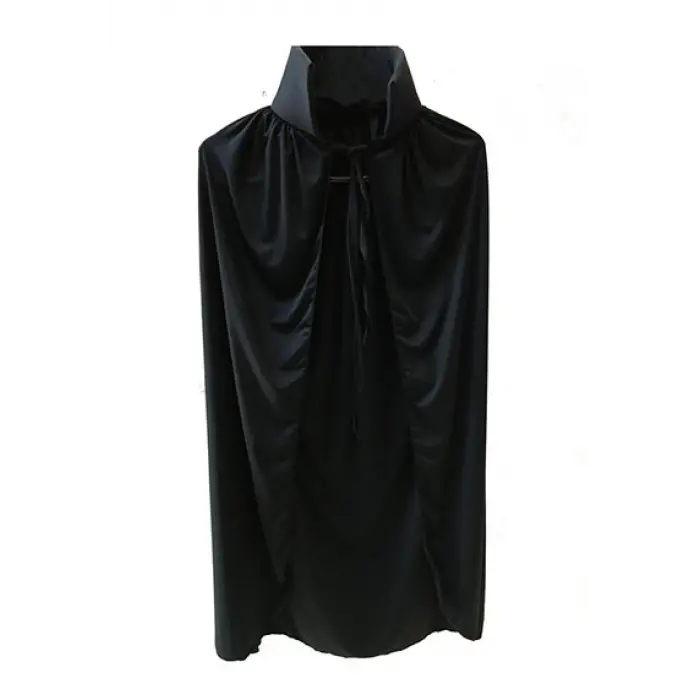 Siyah Yakalı Pelerin - Vampir Pelerin - Dracula Pelerin 90 Cm Bx40