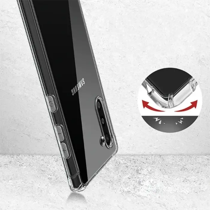 Sm Galaxy Note 10 Anti-Drop Darbe Emici Silikon Kılıf-(5775)