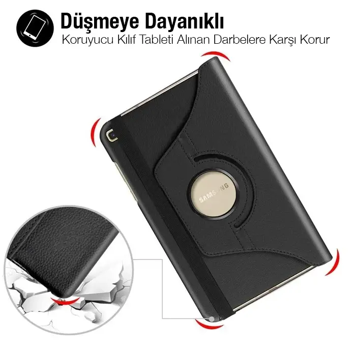 SM Galaxy Tab A 10.0 (P580-P585) 360 Derece Döner Standlı Kılıf-(5775)