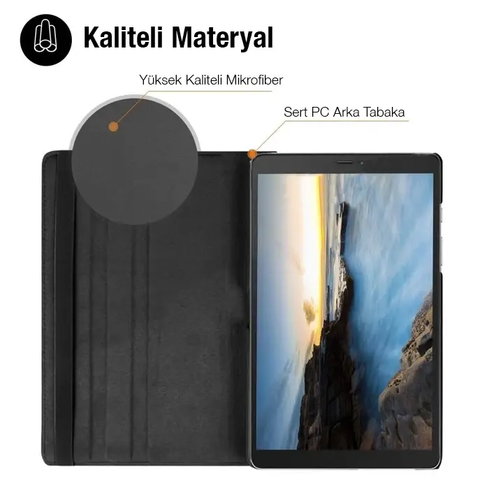 SM Galaxy Tab A 10.0 (P580-P585) 360 Derece Döner Standlı Kılıf-(5775)