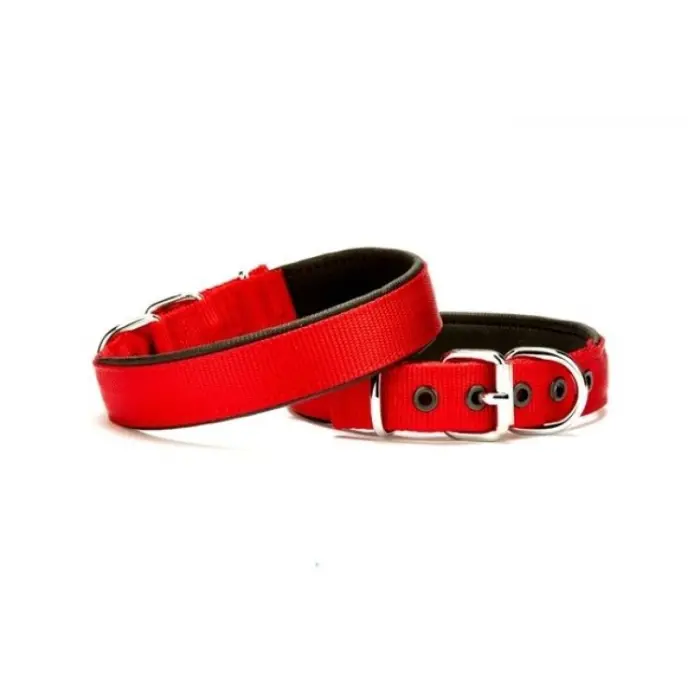 Softlu Köpek Boyun Tasması 1,5 cm x 30 cm Kırmızı
