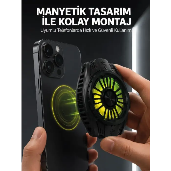 Soğutma Teknolojili RGB Işıklı Telefon Soğutucu