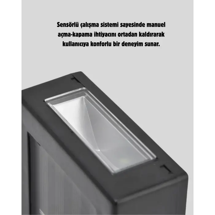 Solar Güçlü 6 LED Dış Mekan Lambası – Otomatik Aç/Kapa Işık Sensörlü Aydınlatma