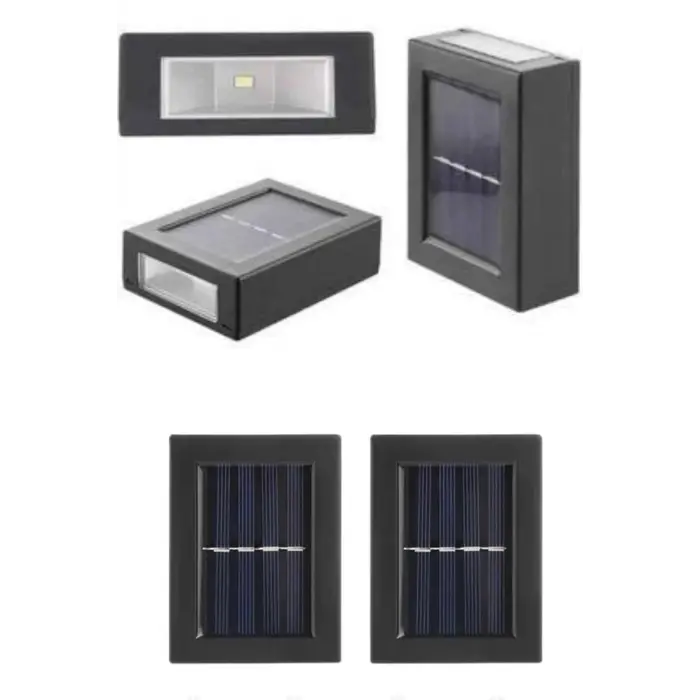 Solar Güneş Enerjili Çift Taraflı Duvar Lambası Çift Taraflı Duvar Lamba Güneş Enerjili Yeni Nesil