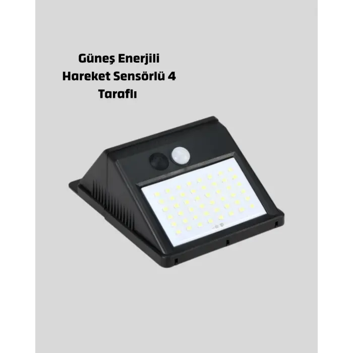 Solar LED Bahçe Aydınlatma – Hareket Sensörlü, Güneş Paneliyle Şarj Olan, IP65 Dayanıklı