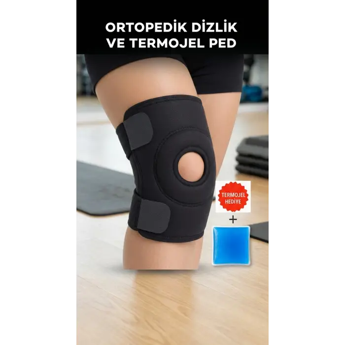 Sporcu Diz Korsesi Çapraz Bağ Destek Termojel Hediyeli