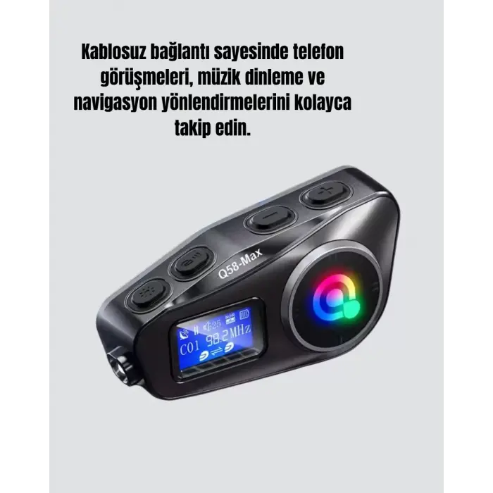 Su Geçirmez Bluetooth 5.3 Kask Kulaklığı 1000mAh Bataryalı