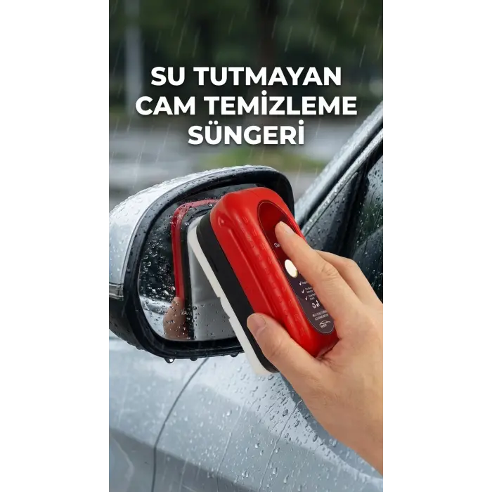 Su Tutmayan Araç Camı Temizleme Süngeri 2li Paket