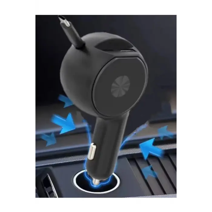 Süper Hızlı Araç Şarj  60w Adaptör Çakmaklık Girişli
