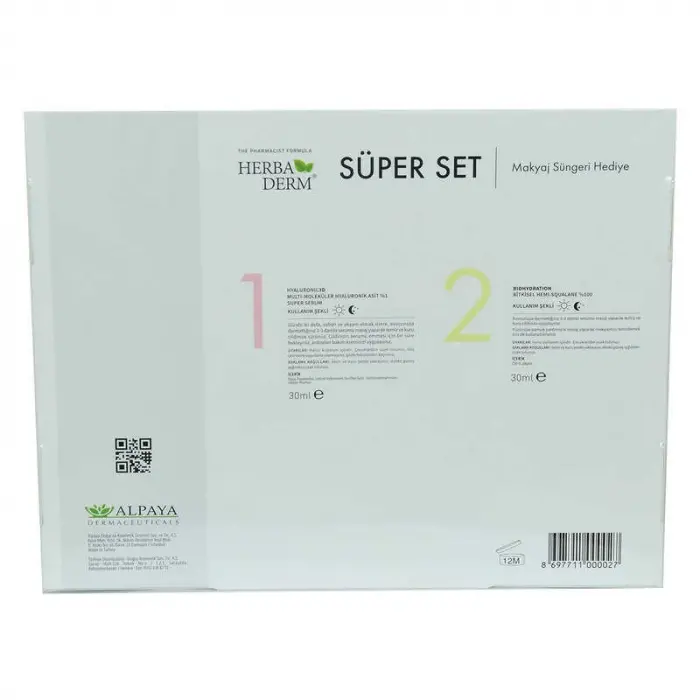 Süper Set Superserum Hyaluronic 3D 30 ML+Biohydration 30 ML + Hediye Makyaj Süngeri