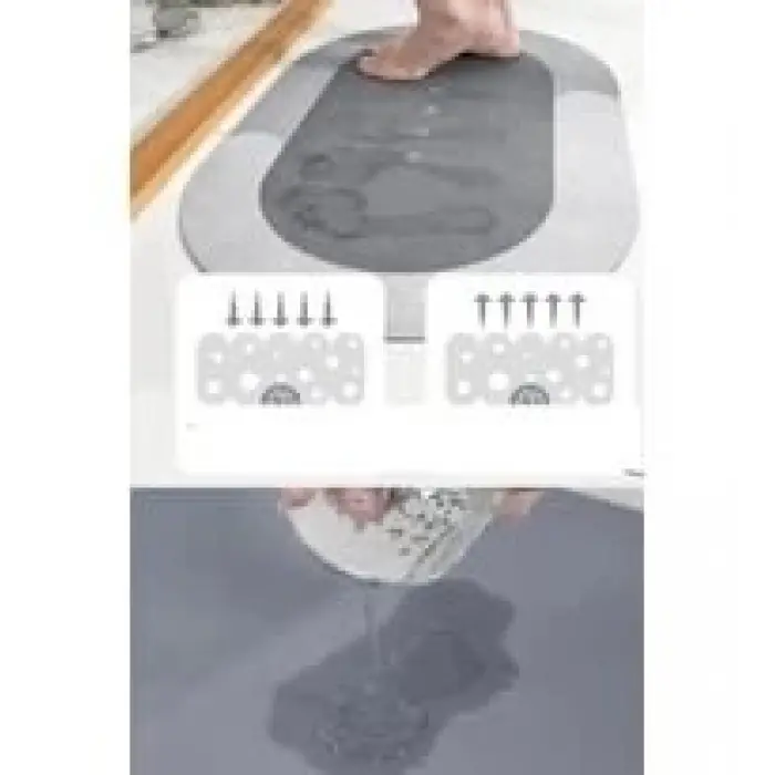 Süper Su Emici Kaymaz Tabanlı Banyo Paspası ( 40x60 )cm