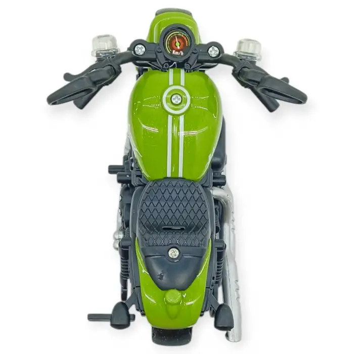 Sürtmeli Işıklı Sesli Chopper Motor Sarı 15cm - 1 ADET
