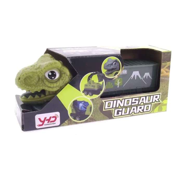 Sürtmeli T-Rex Kafalı Mini Konteynır Tır