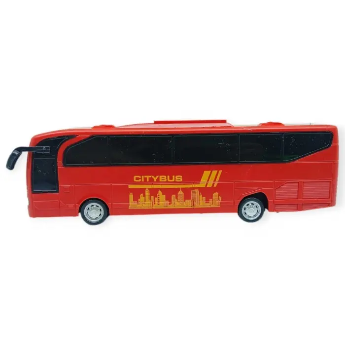Sürtmeli Tur Otobüsü - 23 cm - Kırmızı - 1 ADET