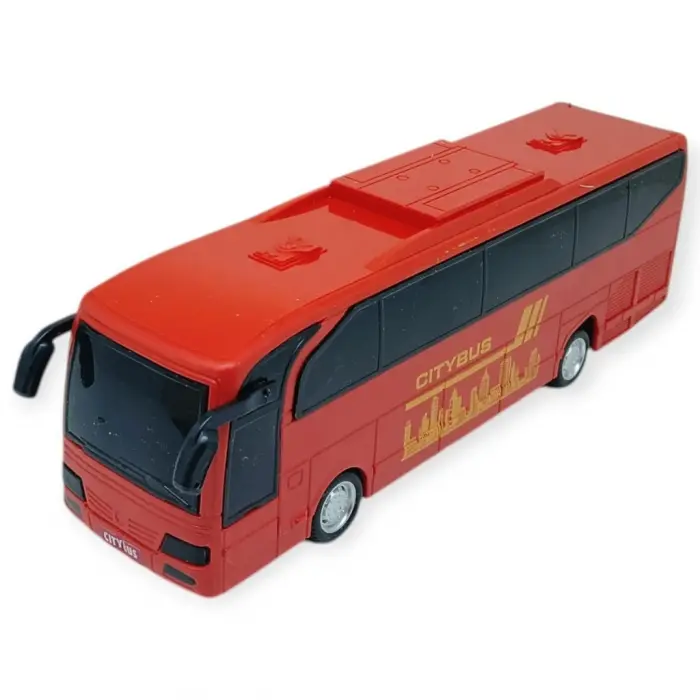 Sürtmeli Tur Otobüsü - 23 cm - Kırmızı - 1 ADET