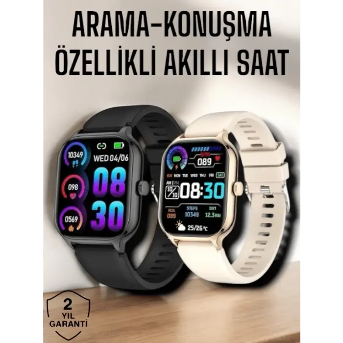 Suya Dayanıklı Bluetooth Akıllı Saat GPS, Adımsayar, Nabız & Sağlık Takibi