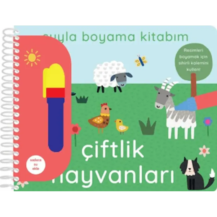 Suyla Boyama Kitabım - Çiftlik Hayvanları