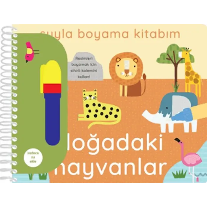 Suyla Boyama Kitabım - Doğadaki Hayvanlar