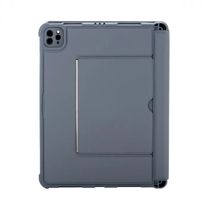 T5510d İpad Pro 13 (2024) Kılıf Palermo Ledli Klyeli Standlı Tablet Kılıfı - Siyah