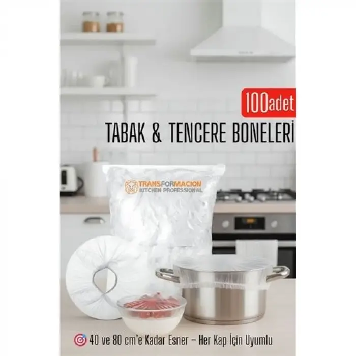 Tabak ve Tencere Bone Seti 2 Boyutlu 100 ADET 718847