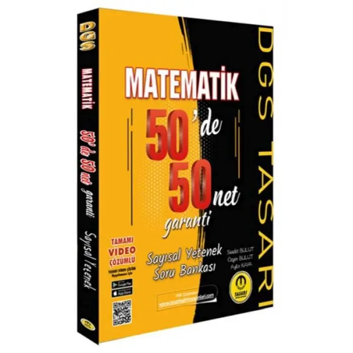 Tasarı DGS Matematik 50 de 50 Net Garanti Soru Bankası