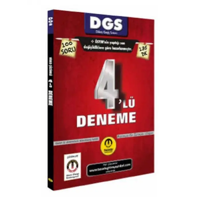 Tasarı DGS Son Format 4 lü Çözümlü Deneme