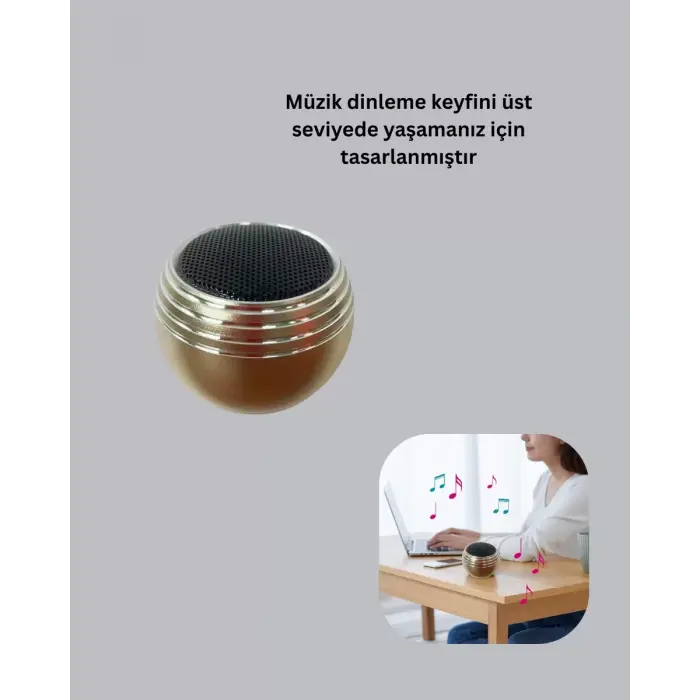 Taşınabilir Bluetooth Hoparlör Yüksek Ses Kaliteli Mini Tasarım Yeni Nesil