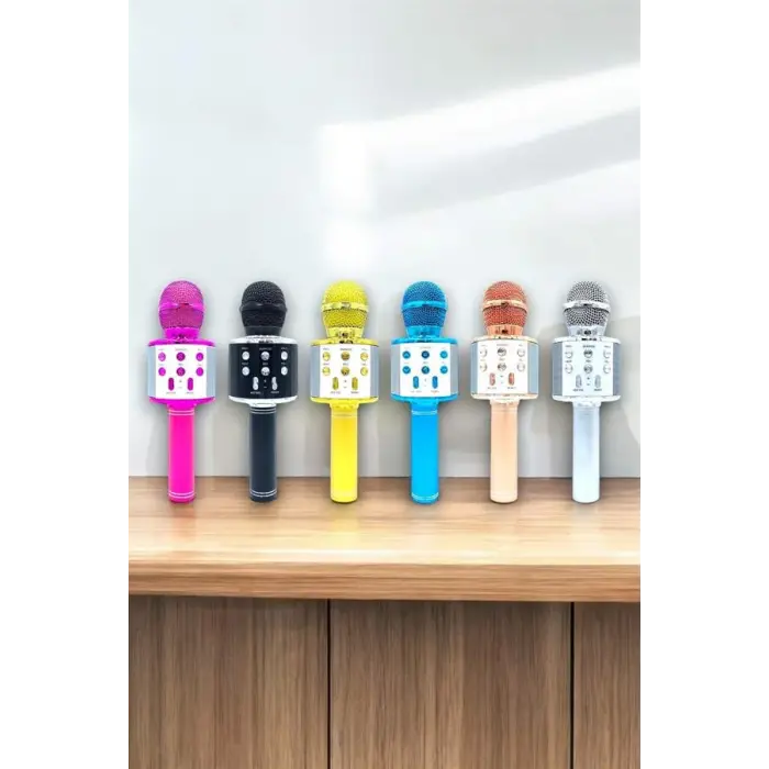 Taşınabilir Bluetooth Karaoke Mikrofon: Hafıza Kart Girişli, Etkileyici Performans