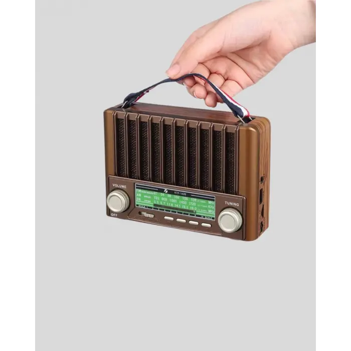 Taşınabilir Hoparlör Güneş Panelli Bluetooth USB SD FM AM SW Radyo