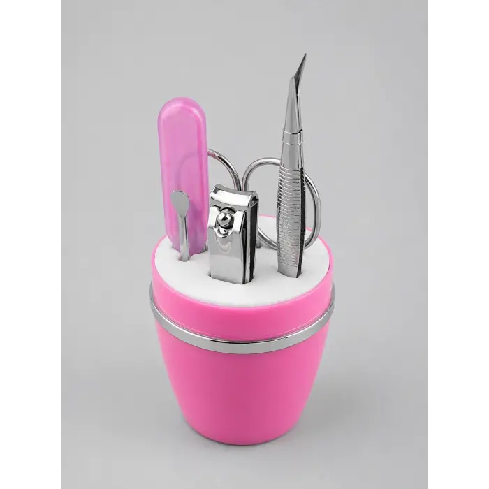Taşınabilir Manikür Seti Pembe Tırnak Bakım ve Kişisel Bakım Kiti