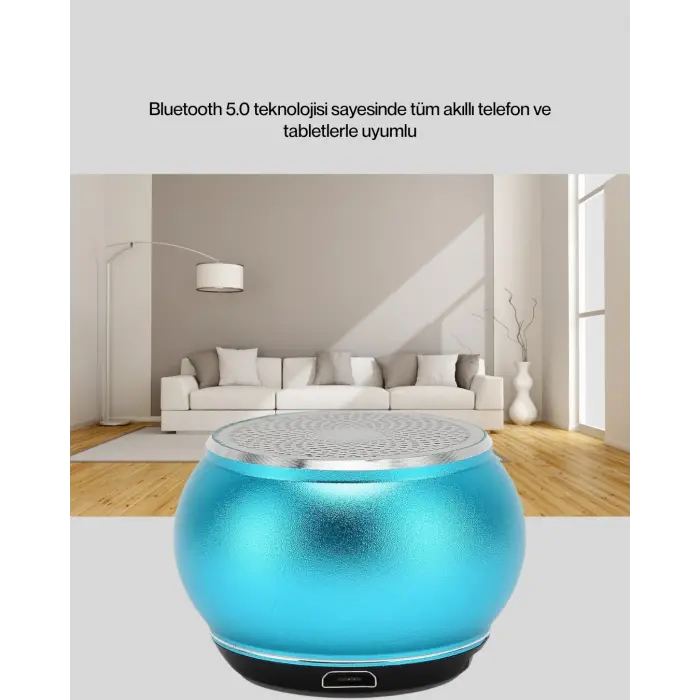 Taşınabilir Mini Bluetooth Hoparlör 9m Menzil Dahili Mikrofon Yeni Nesil