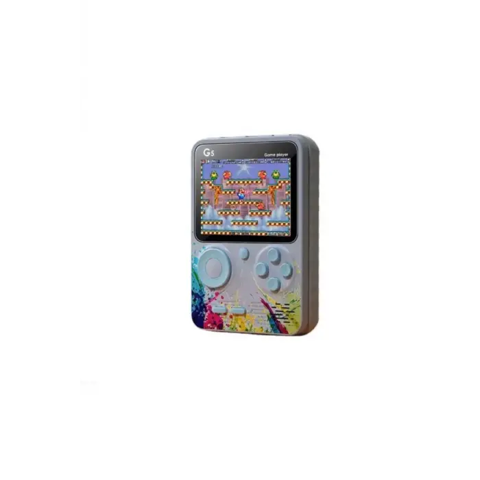 Taşınabilir mini el oyun konsolu 500 oyunlu Bluetooth bağlantılı gri renk gamepad