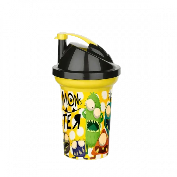 Tedy Pipetli Çuk Içecek Bardağı Desenli Bardak 300ml