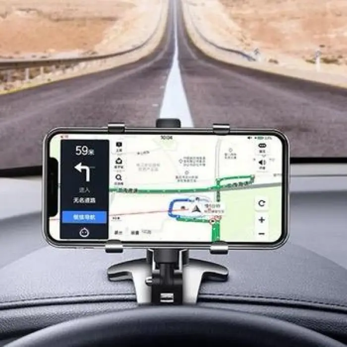 Telefon Tutucu Araç İçi Telefon Tutucu Klipsli 360c Dönüş