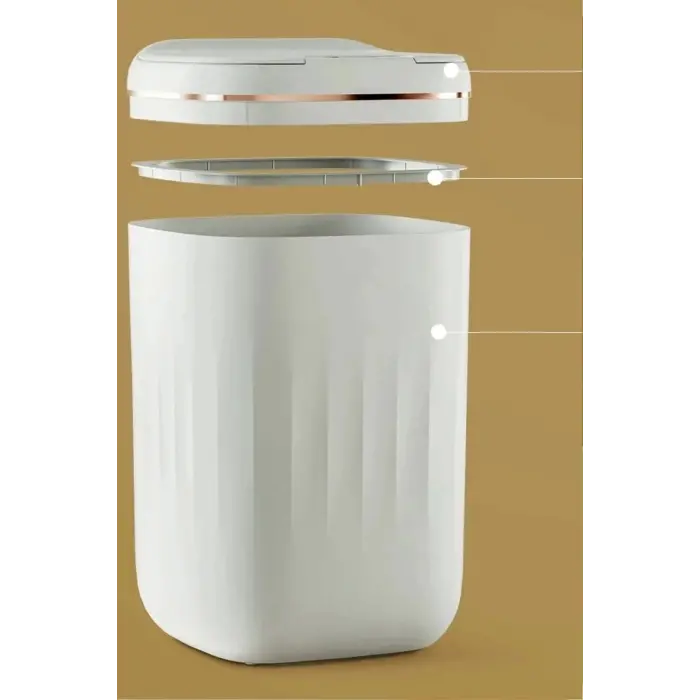 Temassız Sensörlü 20 Litre Çöp Kovası UV Işıklı Koku Geçirmez Mutfak Banyo Kullanımı