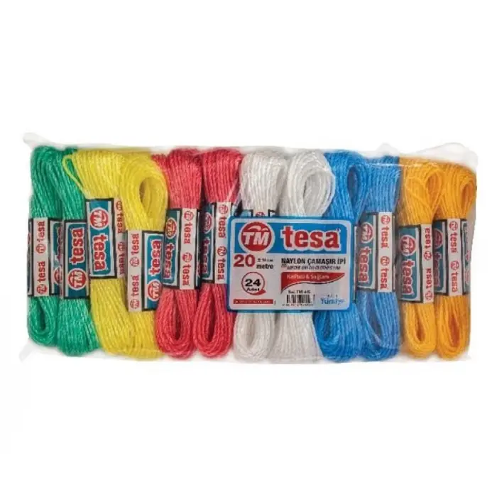 Temsan 20 Metre Naylon Çamaşır İpi 24lü