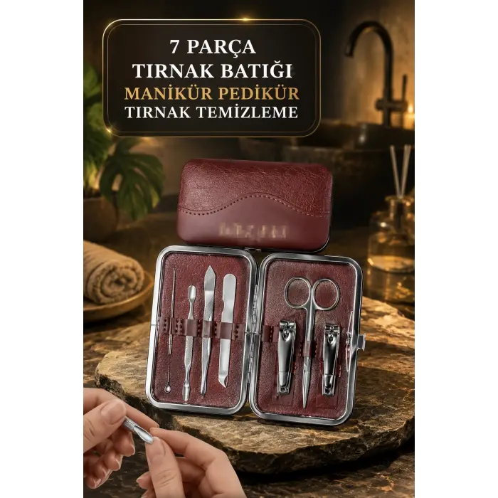 Tırnak Batığı Temizliği ve Günlük Bakım İçin 7 Parça Profesyonel Set