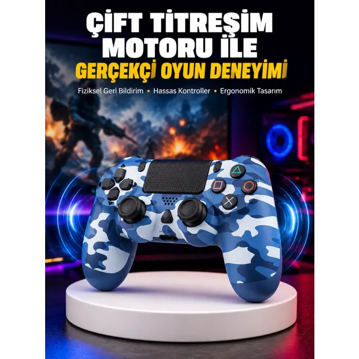 Titreşim Motorlu Oyun Kolu – Gerçekçi Geri Bildirim ve Etkileşim