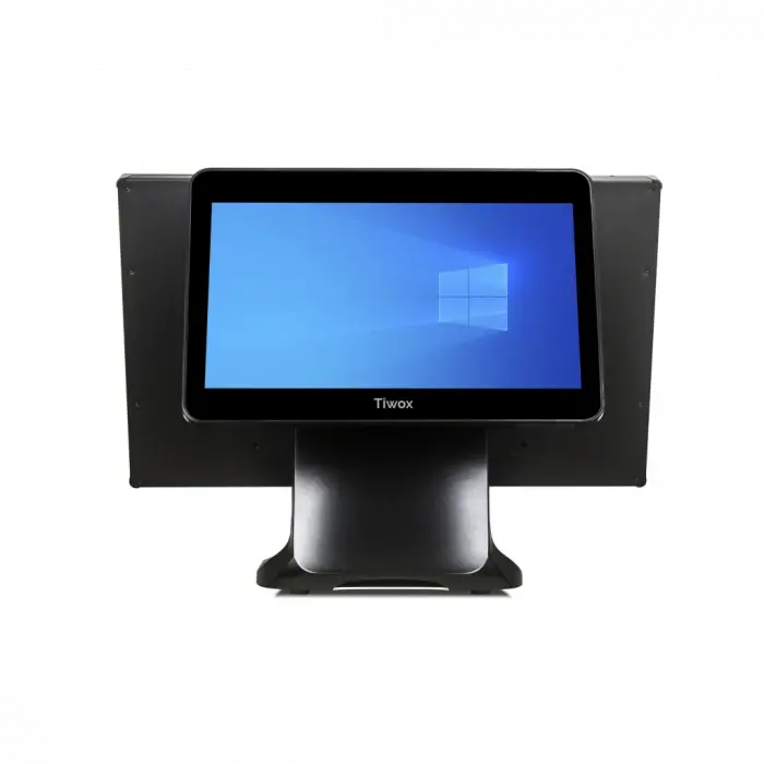 Tiwox TP-7610-D, Intel i7 10.Nesil, 18.5" Ekran,  8GB Ram, 128GB M.2 SSD, Endüstriyel, Dokunmatik Pos PC (çift ekran)
