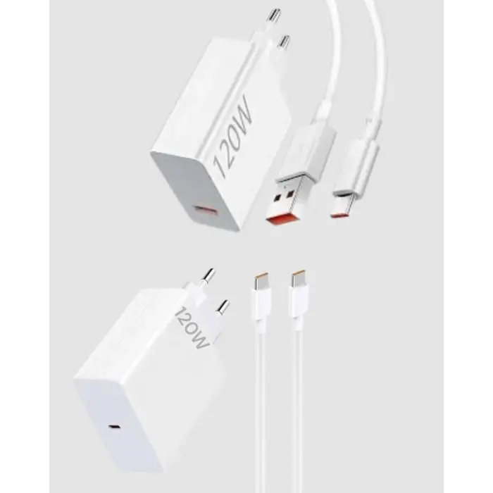 Turbo 120W Hızlı Şarj Cihazı Type-C Kablolu