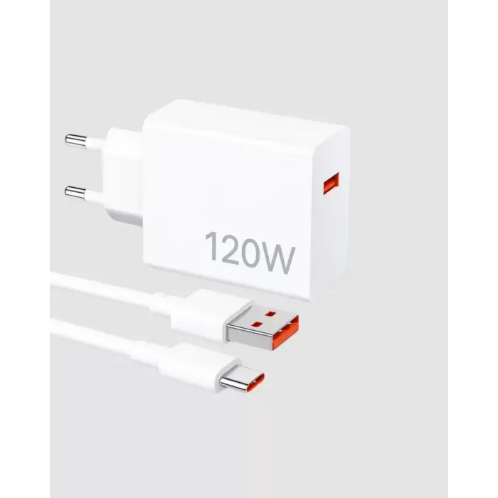 Turbo 120W Hızlı Şarj Cihazı Type-C Kablolu