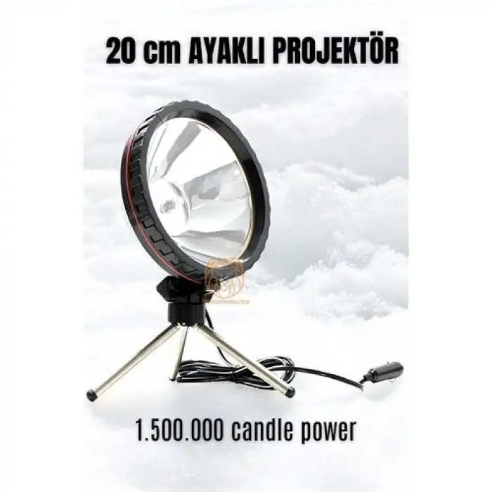 Turk 3 Ayaklı El Projektörü 360 Derece Avcı Projektörü Tekne Projektör