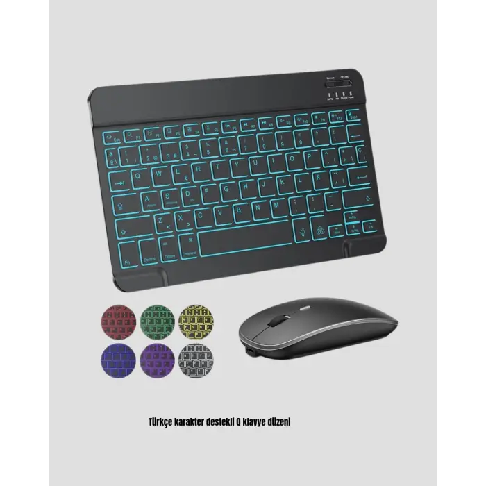 Türkçe Q Klavye RGB Işıklı Ergonomik Tasarımlı