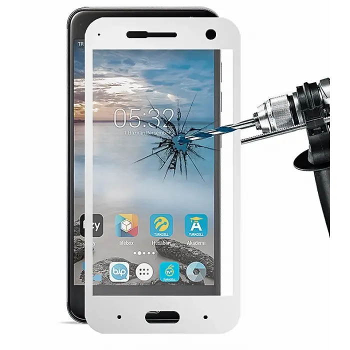 Turkcell T80 3d Full Kaplama Kırılmaz Cam Ekran Koruyucu-(5775)