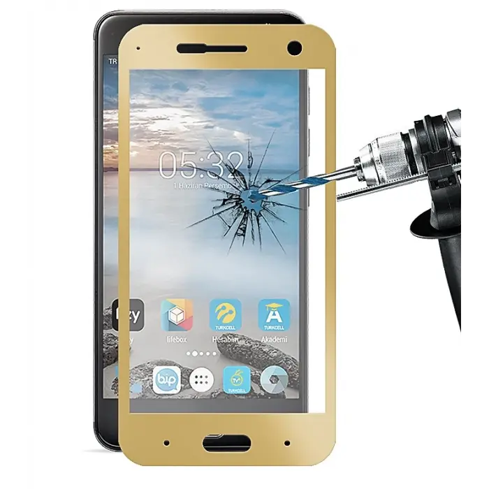 Turkcell T80 3d Full Kaplama Kırılmaz Cam Ekran Koruyucu-(5775)