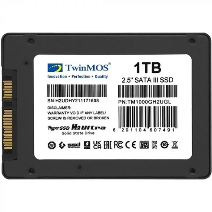 TwinMOS TM1000GH2UGL 2.5 1TB SATA3 580Mb-550Mb/s 3DNAND SSD