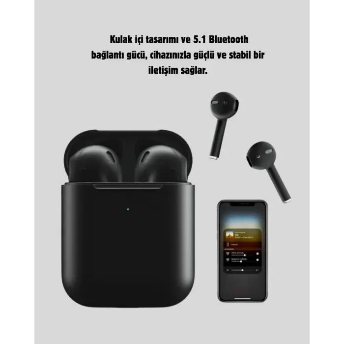 Tws Pro 5 Kablosuz Kulaklık – Bluetooth 5.1 Gürültü Engelleme Uzun Pil Ömrü